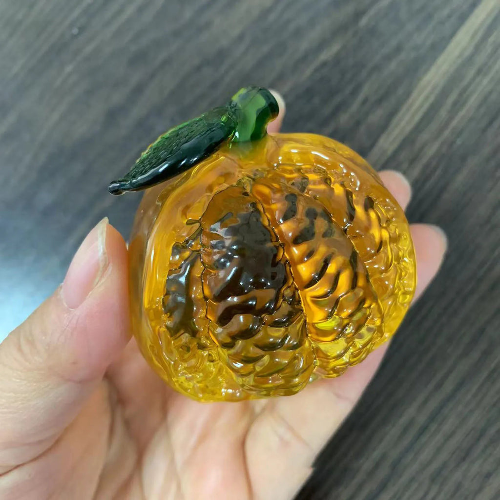 Glass Artificial Fruit Figurine – Decorative Desk Statue & Gift Glass Fruit Figurine Zpaxo