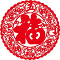 Paper Cut PVC Window Sticker Clings Chinese Year Decoration