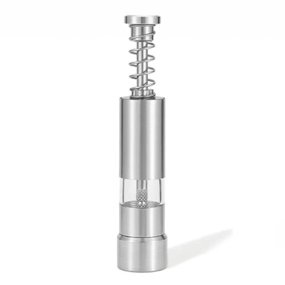 Single Hand Mini Salt Pepper Grinder Manual Thumb Push Spices Zpaxo