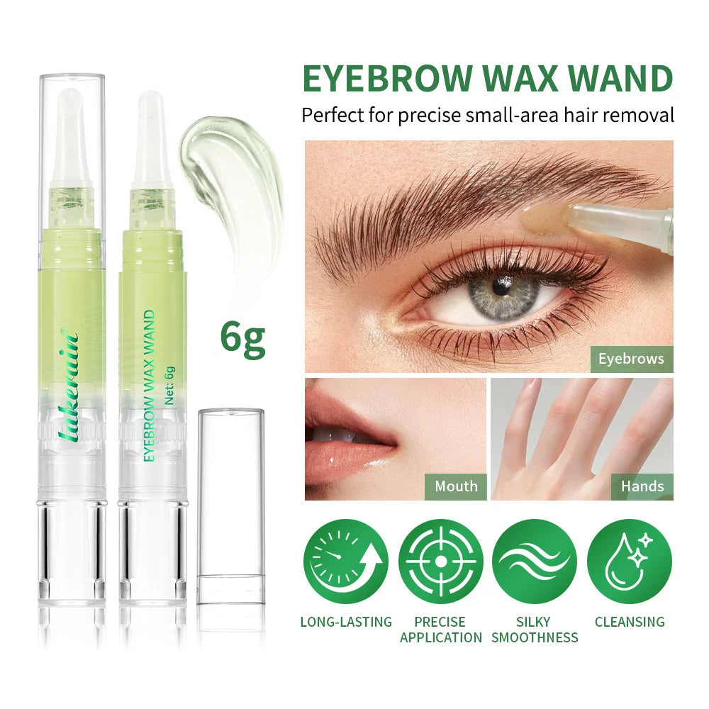 Hair Removal Wax for Eyebrow & Facial Aftercare Oil Set Gentle Long-Lasting Honey Water-Washable Hair Removal Kit Zpaxo
