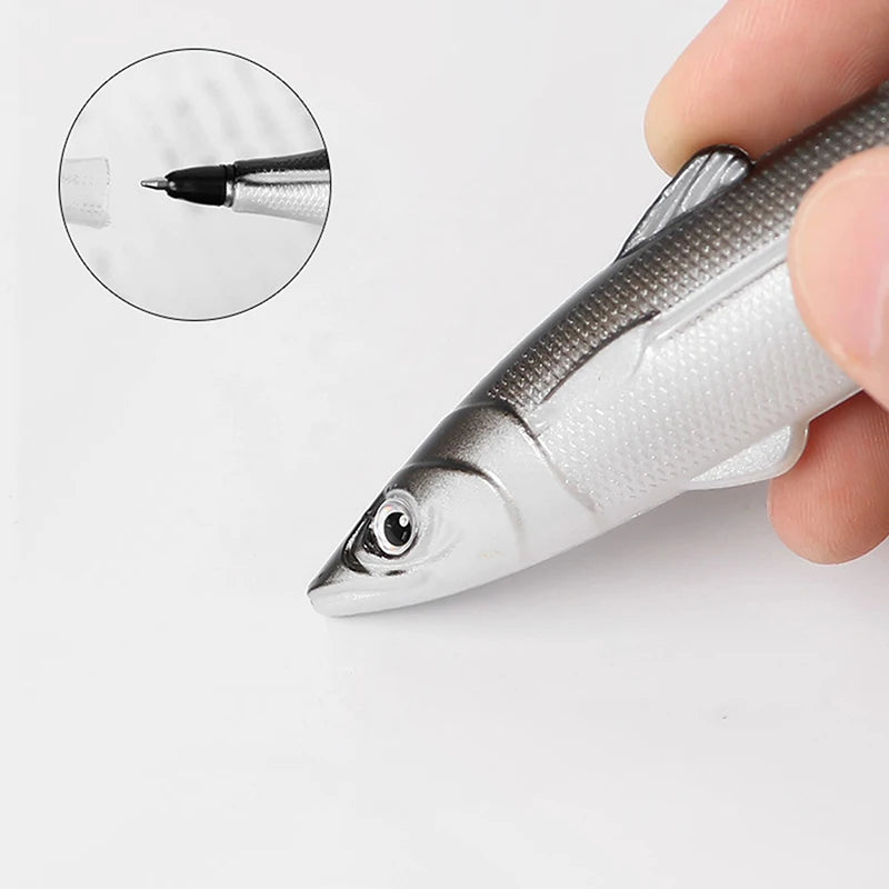 Creative Funny Fish Shaped Pen Bag Pens Crucian Carp Pencil Case Funny Student Stationery Supplies Storage Pens Organizer Zpaxo