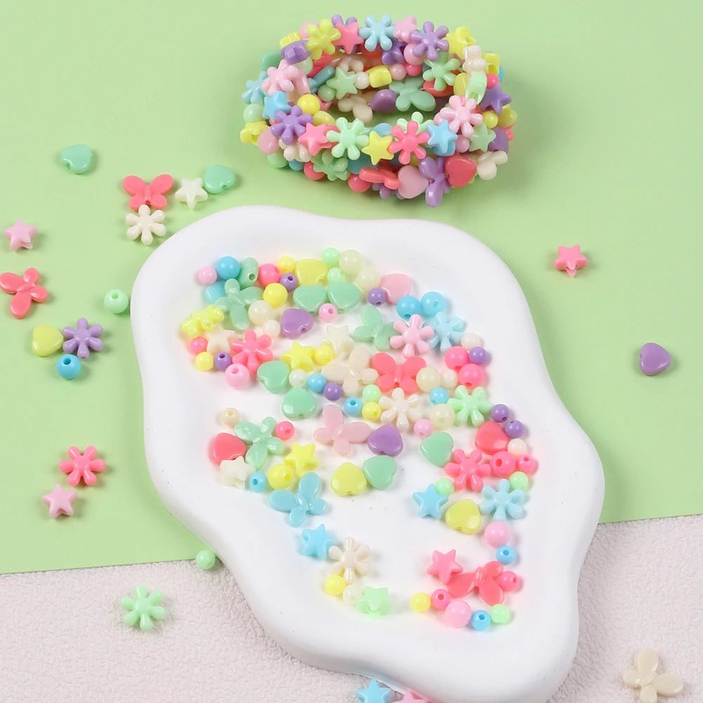 5/10/20Pcs Multicolor Random Bracelets DIY Beaded Bracelets Jewelry for Kids Birthday Party Favor Christmas Children Gifts Zpaxo