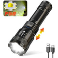 2000LM Tactical LED Zoom Flashlight – USB-C Rechargeable Torch