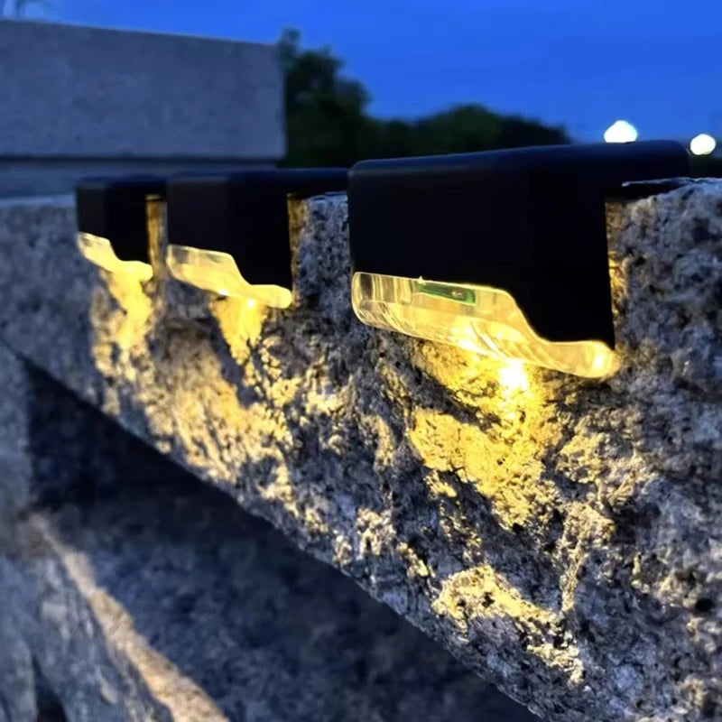 Solar LED Fence & Step Light – Outdoor Garden Terrace Lamp
