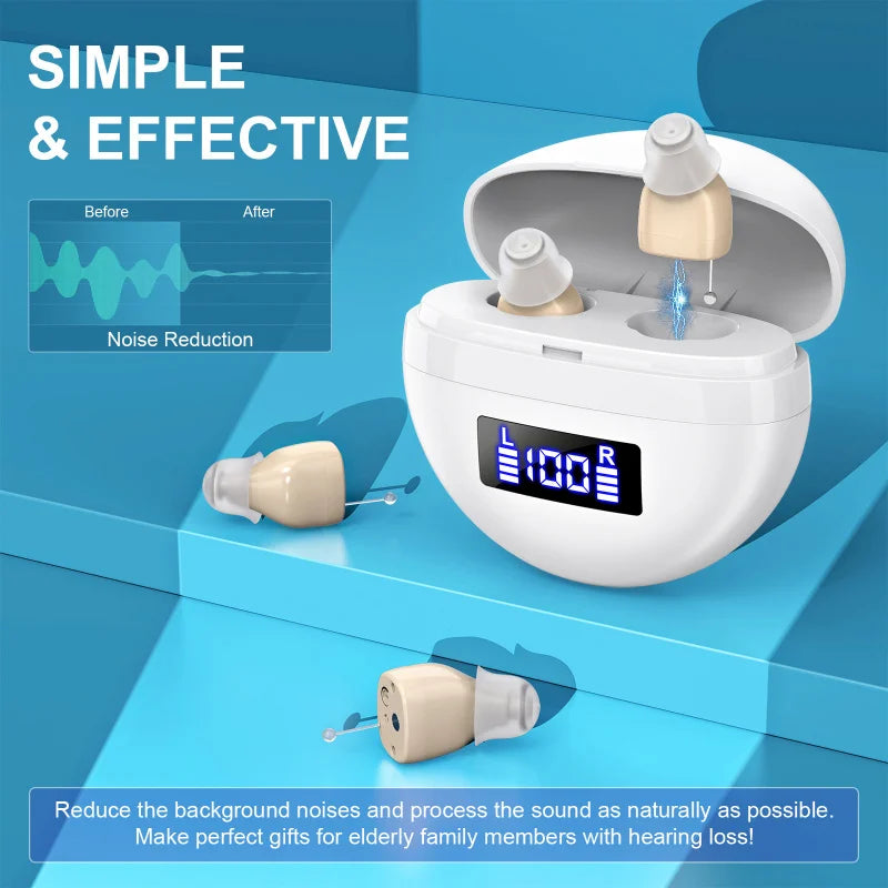 Rechargeable Hearing Aid Elderly Noise Reduction Function Digital