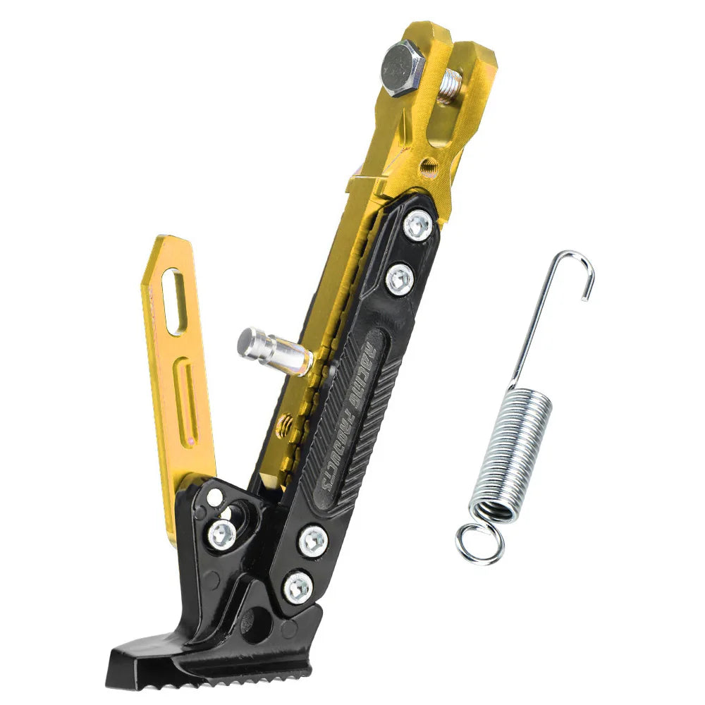Foot Side Stand Electric Motorbike Kick Parking Bracket Adjustable Zpaxo Gold