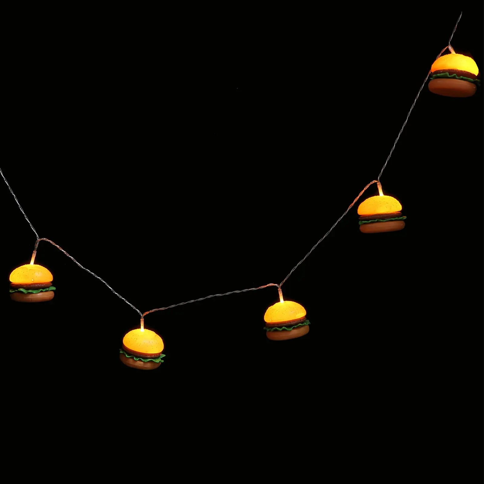 Creative LED Hamburger Shaped String Light Brightness Low Power