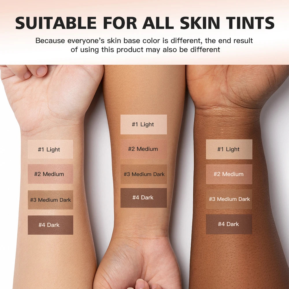 Color Changing Foundation Auto Skin Tone Matching 12H Long Lasting Light Medium Coverage Natural Dewy Face Makeup Zpaxo