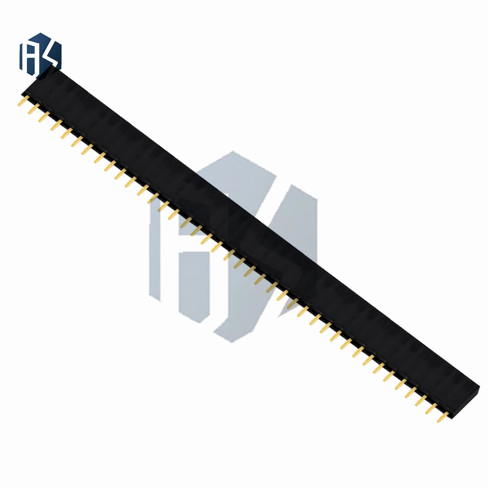 10 Single Row Straight 40-Pin Female Pin Header Pitch Electronics PCB Zpaxo