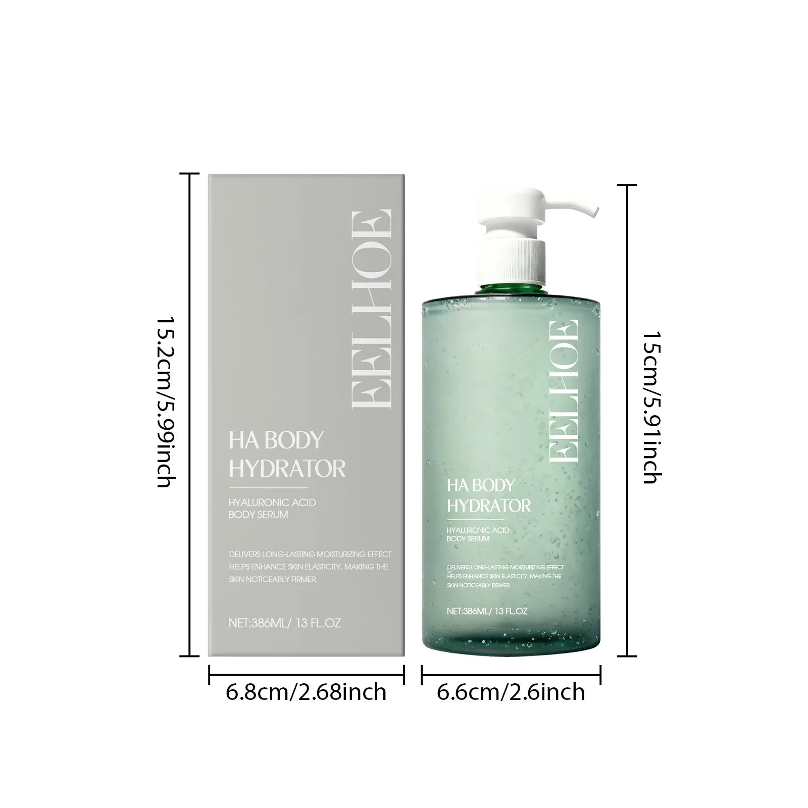 Eelhoe Hyaluronic Acid Body Serum – Firming & Hydrating 386ml Body Serum Zpaxo 386ml Boxed
