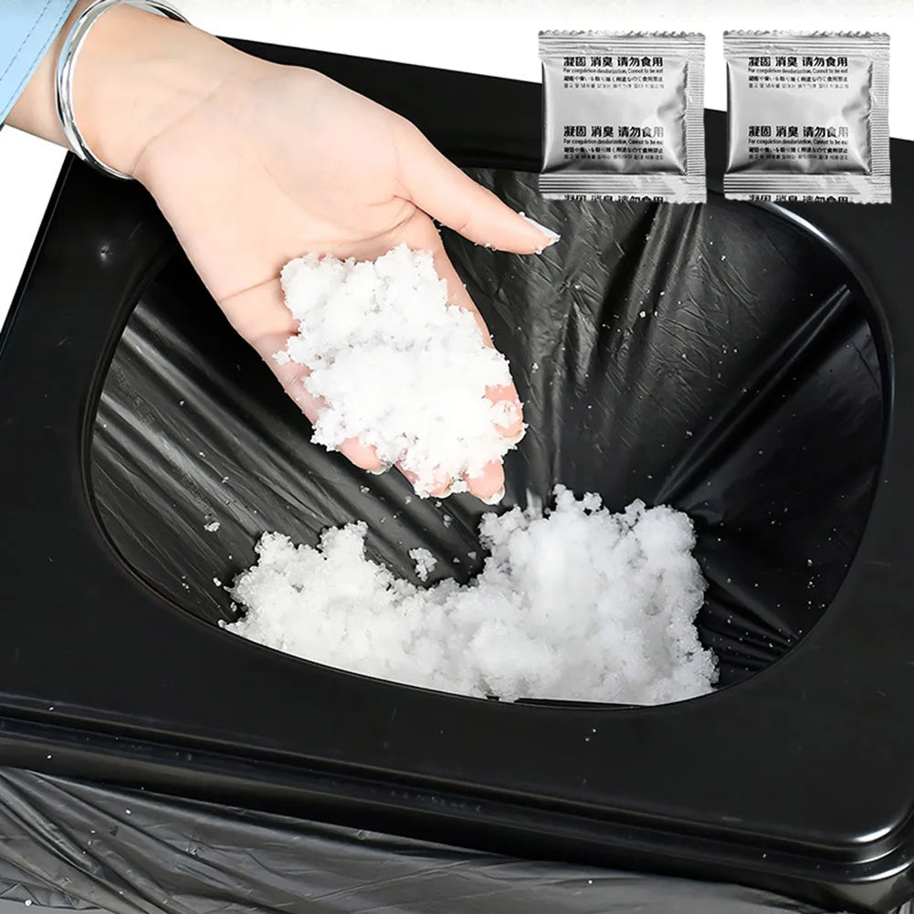 180-12Pcs Camping Toilet Chemicals Poo Gel Absorbent Gel for Camping Toilet for Portable Emergency Toilet Waste Treatment Zpaxo