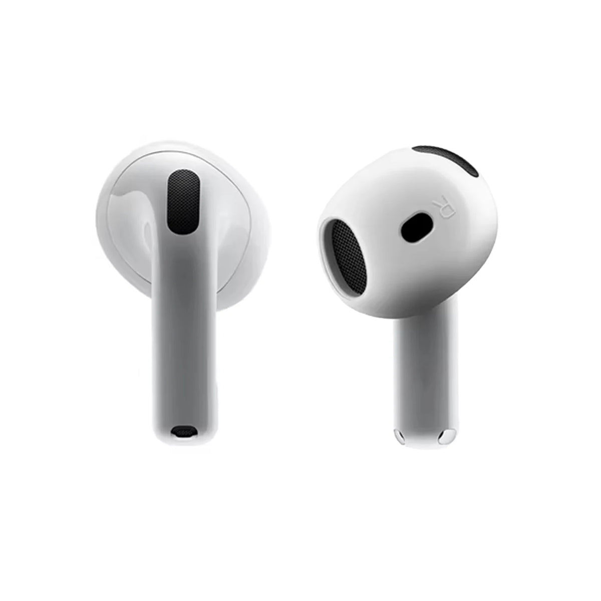 Anti-Slip Ear Covers Eartips For Apple AirPods 4 Replacement Ultra Thin Earbuds Cover Earphone Eartips For Airpods 4 Accessories Zpaxo White 2 Pairs