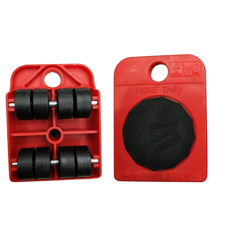 Heavy Duty Furniture Mover Roller Set – 2/4/5pcs Floor Protector Furniture Mover Set Zpaxo 2Pcs-wheel