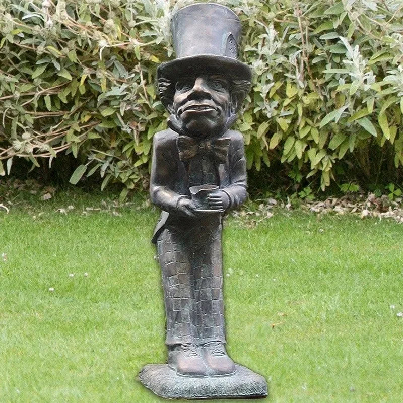 Alice's Adventures Wonderland Statue Resin Craft Ornament Garden