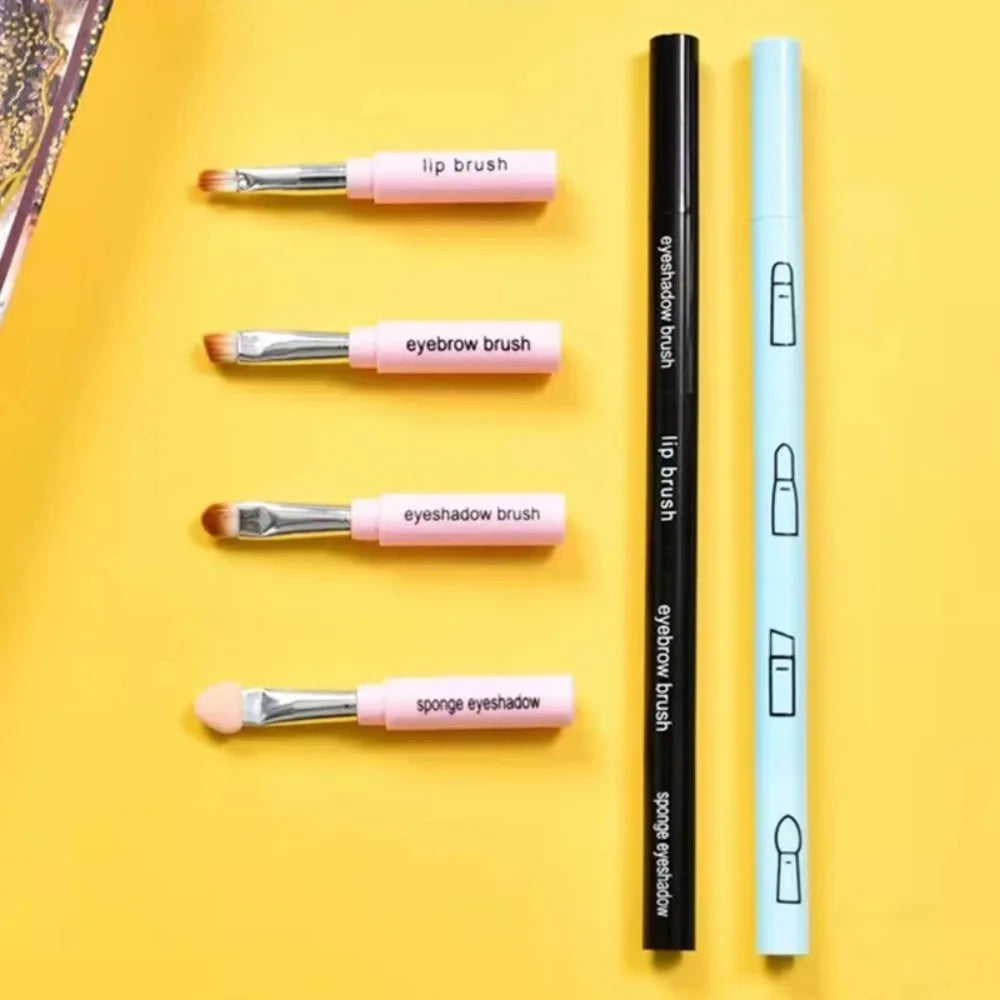 Professional 1 Makeup Brush Portable Plastic Handle Eyeshadow Lip Zpaxo