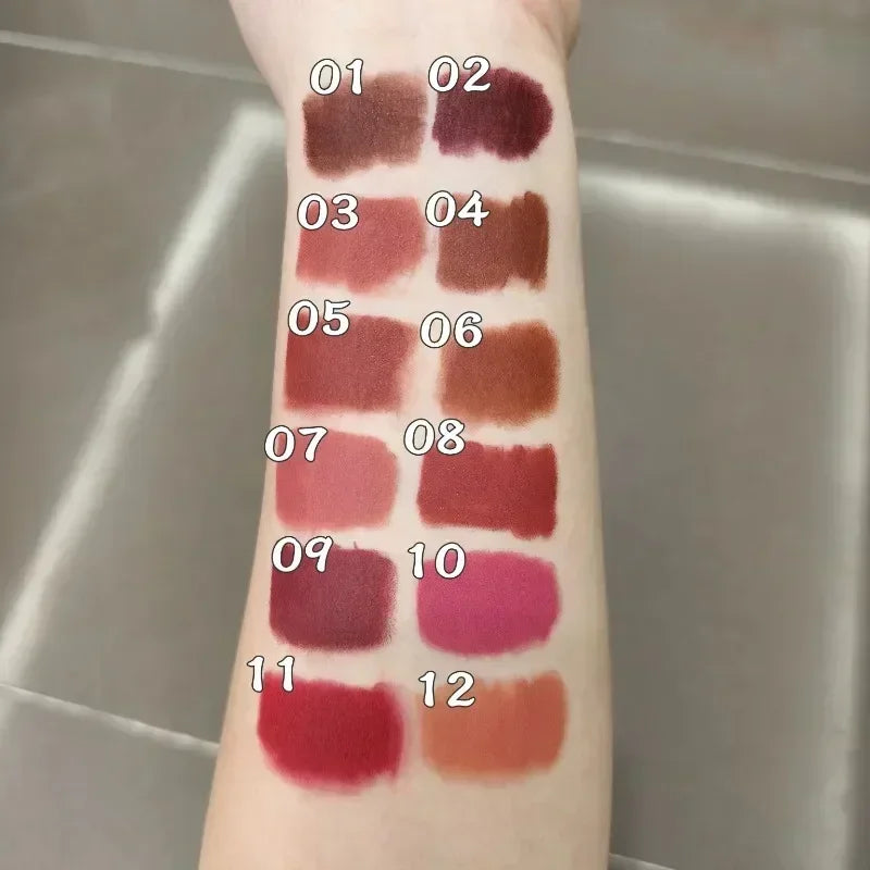 1PC Matte Lipstick Pen - Red Brown Contour Tint, Waterproof and Long-Lasting, Lipliner for All Skin Types, Charming Makeup Zpaxo