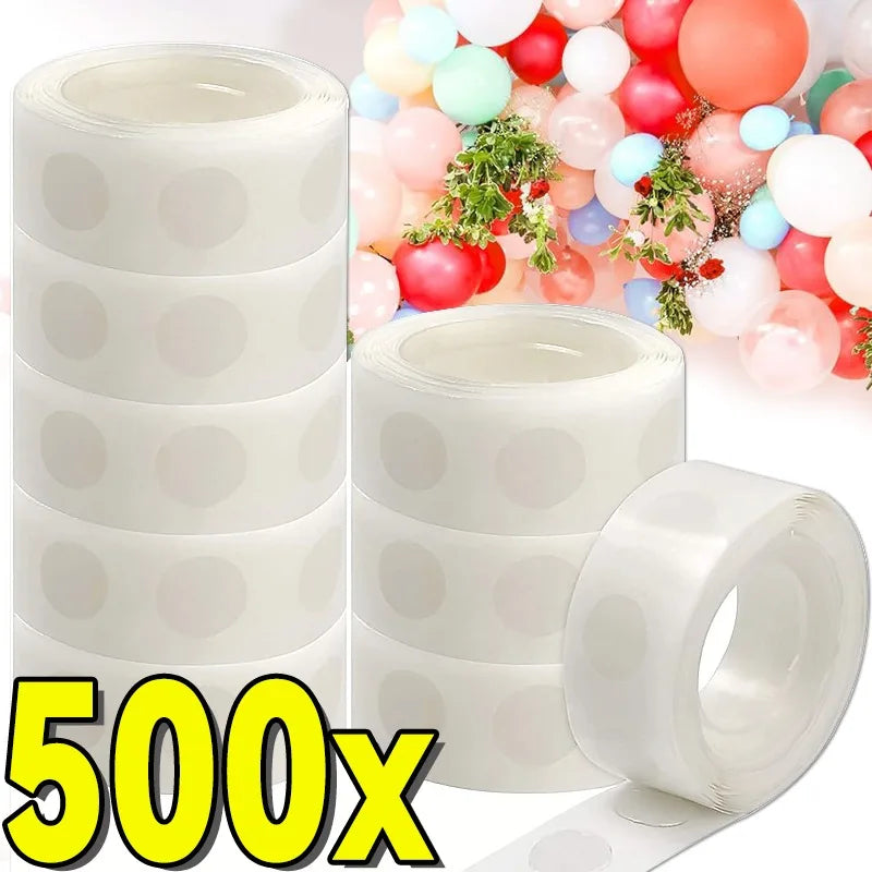 Balloon Glue Dot Adhesive Point Tape Double Sided Clear Sticky