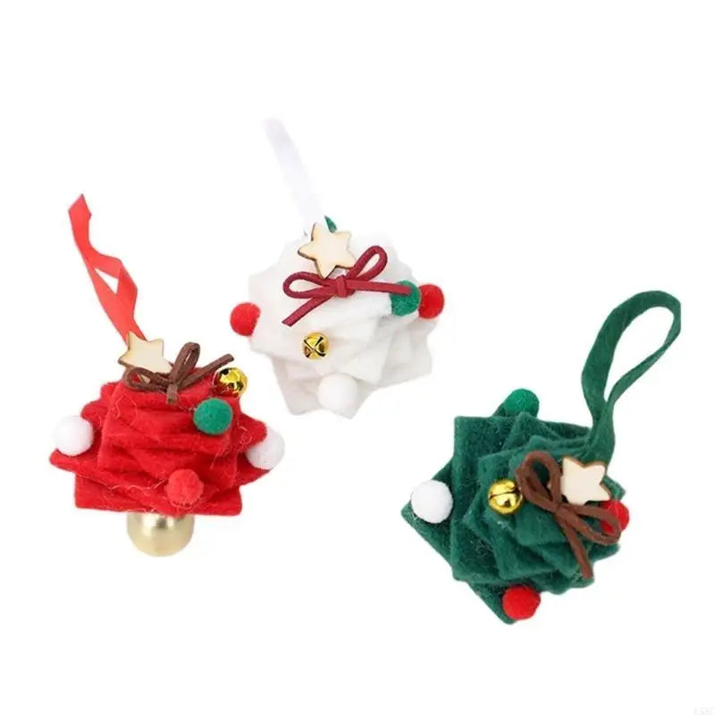 Tiny Felt Christmas Tree Ornament Miniature Hanging Decoration