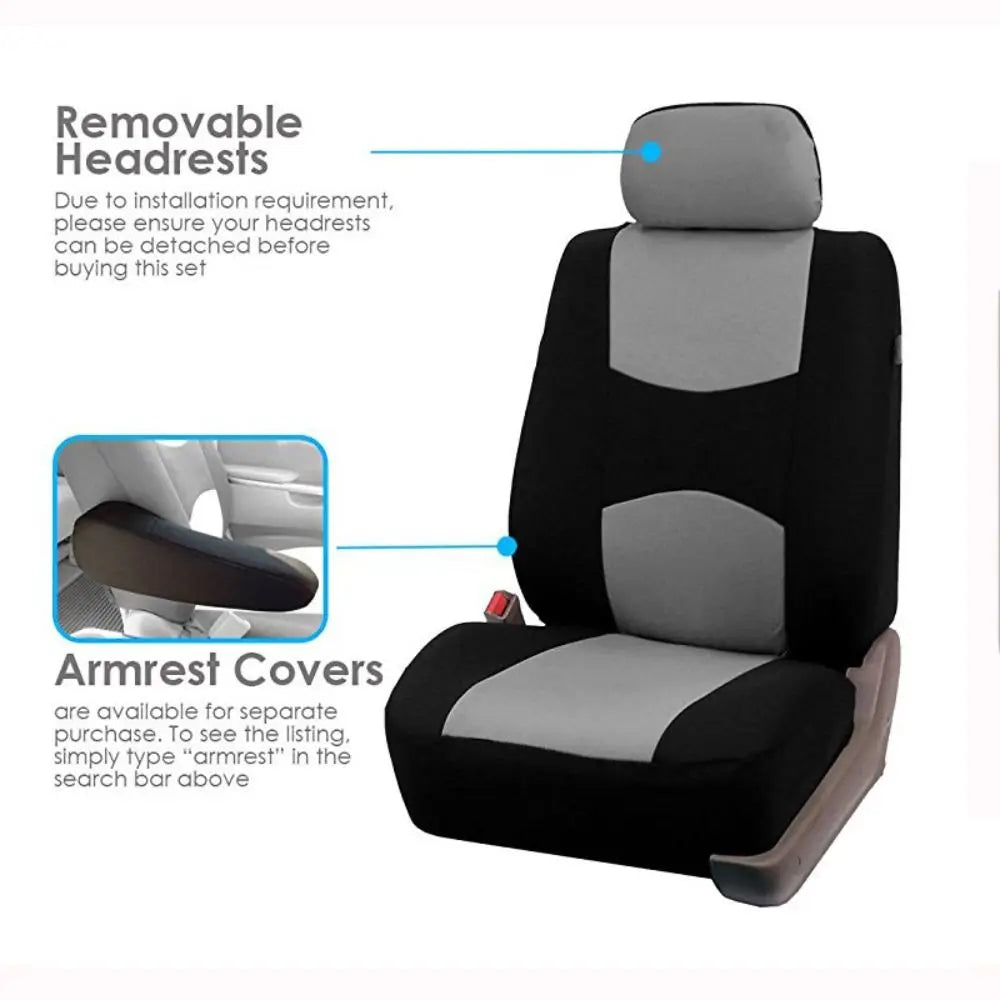 Front Chair Seat Car Accessories Auto Protector Mat Back Cushion Cover Zpaxo