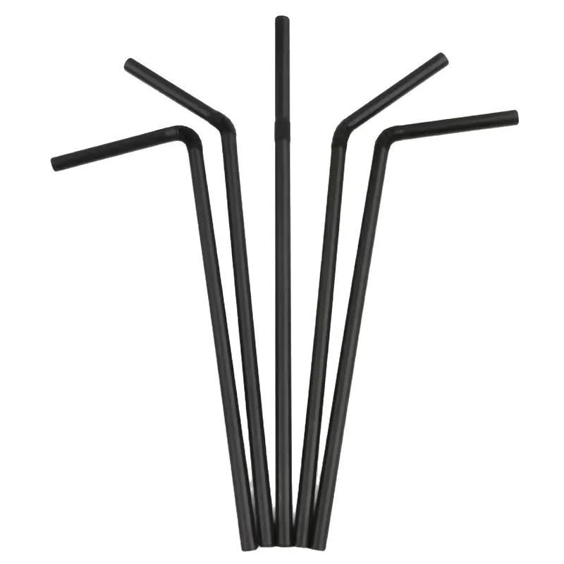 50-3000PCS Multicolor Drinking Straws rietjes Milk Tea Bar Party Wedding Kitchen Home Accessories Beverage Black Straw Wholesale Zpaxo