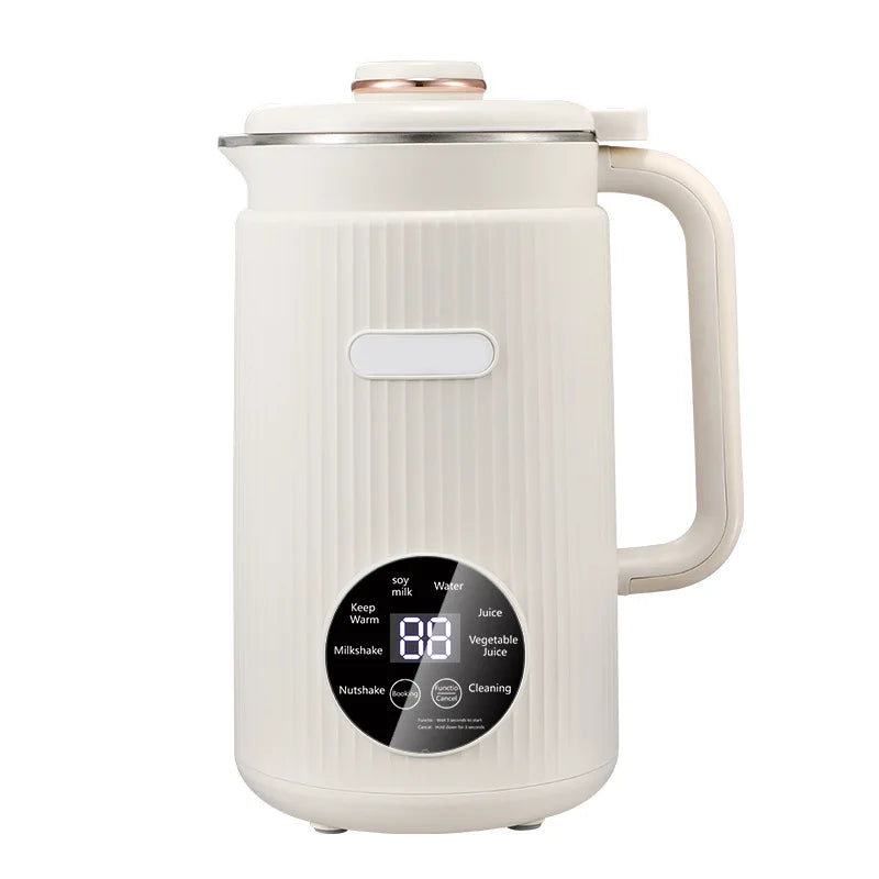 220V/110V Nut Milk Maker 1.2L Multifunctional Electric Soybean Milk machine Food Blender Ice Crusher Fruit Juice making machine Zpaxo 200851-white EU