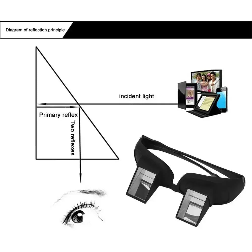 Amazing Lazy Periscope Horizontal Reading TV Sit View Glasses Bed Lie Zpaxo