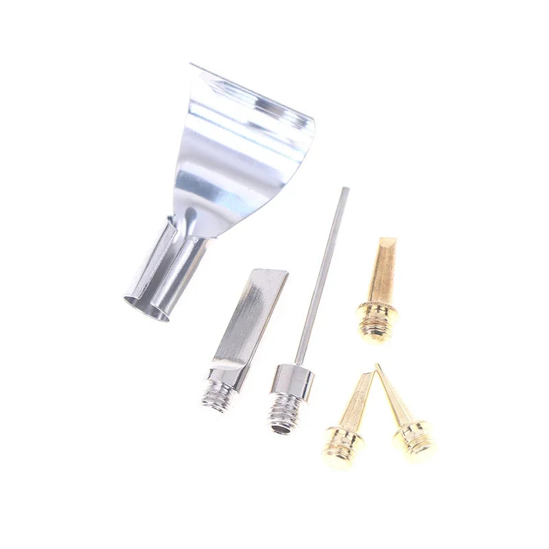 5/6Pcs Replacement Copper Tips Nozzle Kit For Hs-1115K / Mt-100 Aerated Flame Butane Gas Soldering Iron Cordless Welding Tool Zpaxo
