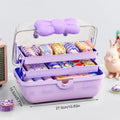 CMMulti-layer Hairpin Organizer Cute Girl Jewelry Case Head Rope