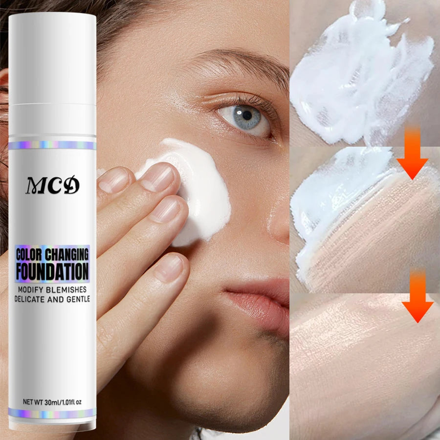 Changing Foundation All Tones Skin Makeup Base Nude Face Full Cover