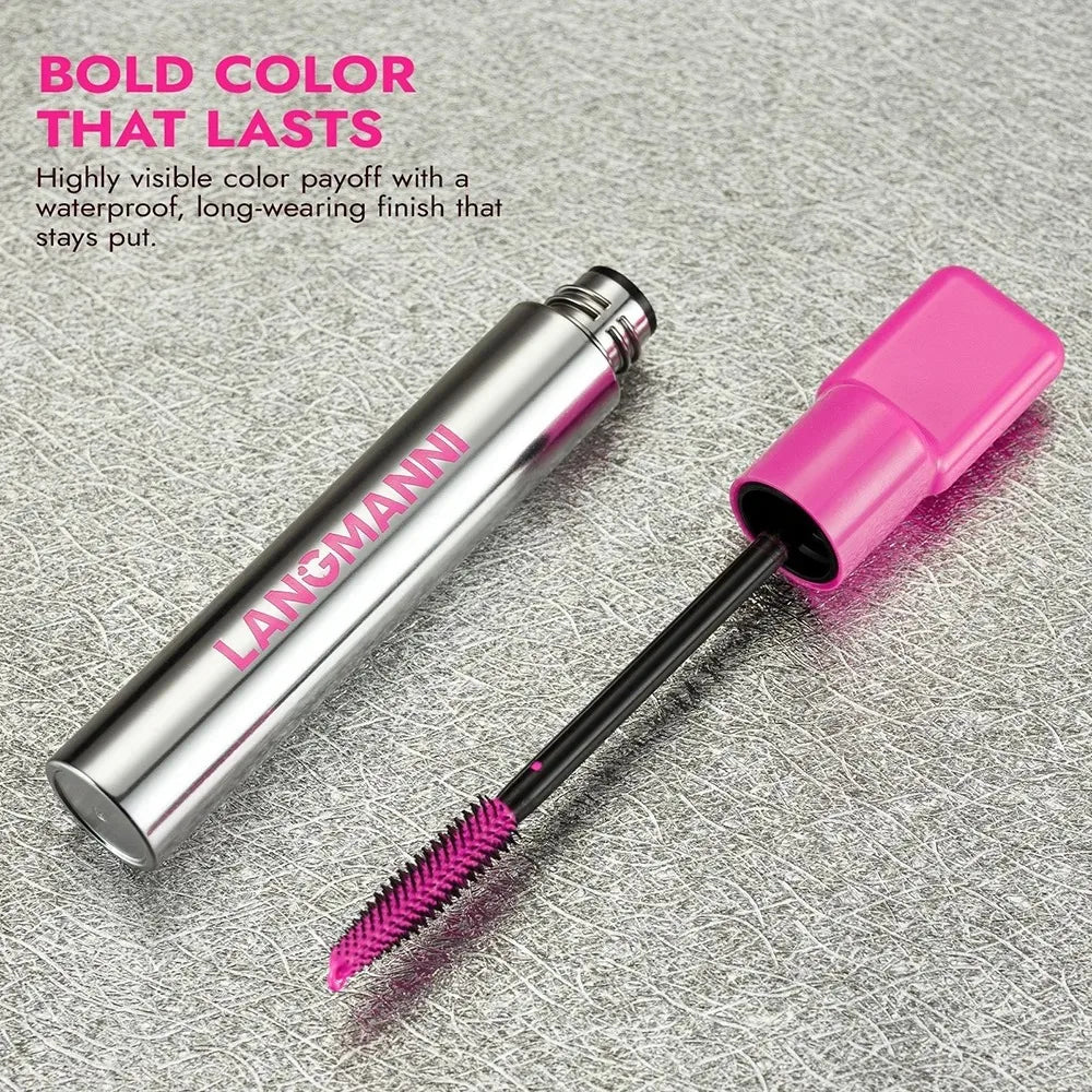 Non-Smudge 8 Color Mascara Water-Resistant Curl & Length All-Day Wear Natural Volumizing Lengthening Mascara Cosmetic Beauty Zpaxo