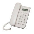 652F Traditional Corded Telephone LCD Display Stable Clear Call Zpaxo White CN