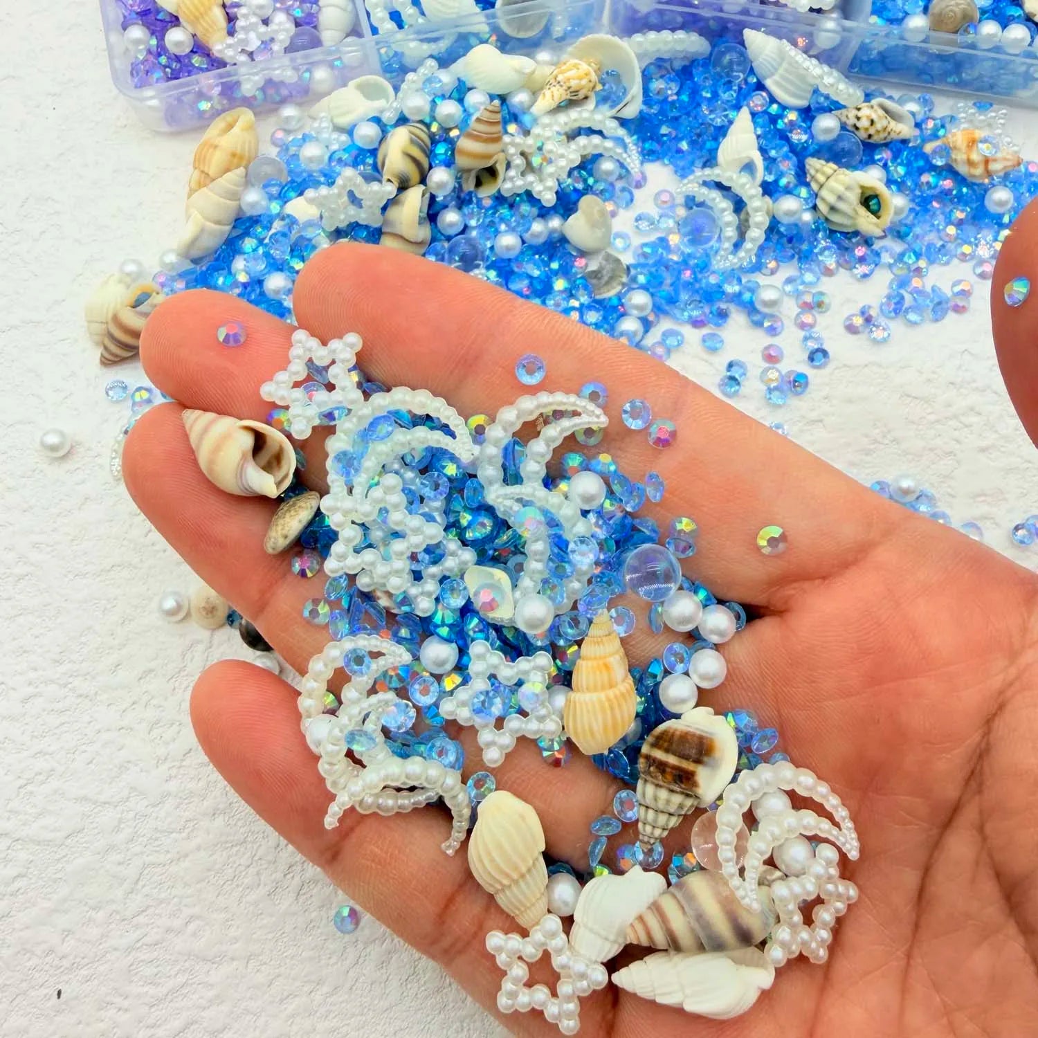 Ocean Resin Filler Kit – Shells, Starfish, Glitter Jewelry Decor Resin Craft Fillers Zpaxo