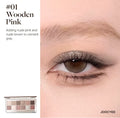 JOOCYEE 12 Shades Eyeshadow Palette Long-lasting Pearlized Gel Smooth Zpaxo 01