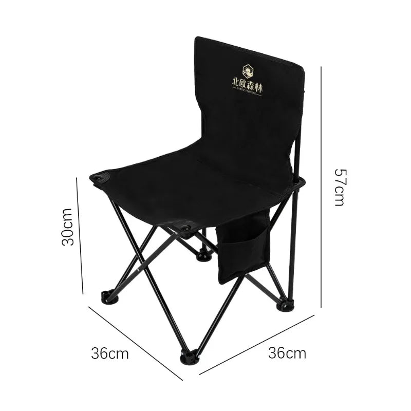 Outdoor Portable and Durable Art Sketching Bench Fishing Chair Folding Chair Multifunctional Oxford Cloth Backrest Fishing Chair Zpaxo