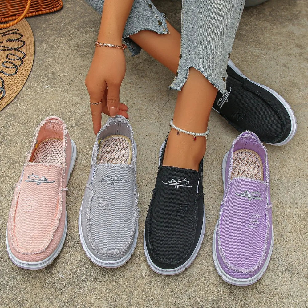 Fashionable Sexy Selling Canvas Shoes Spring Autumn Round Toe Thick