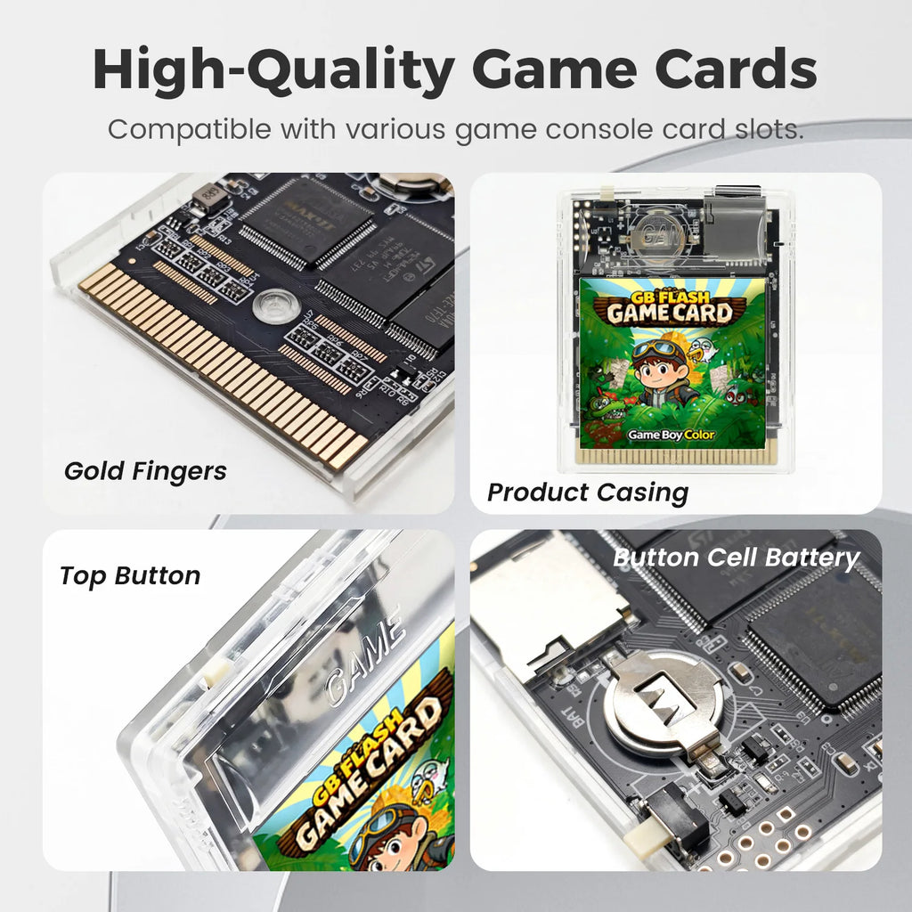 Upgraded OS V4 GBC Game Card with 2000 Games & 4GB TF Card Included for GB/GBC/GBA SP/GBP Handheld Game Console Vedio Flash Card Zpaxo