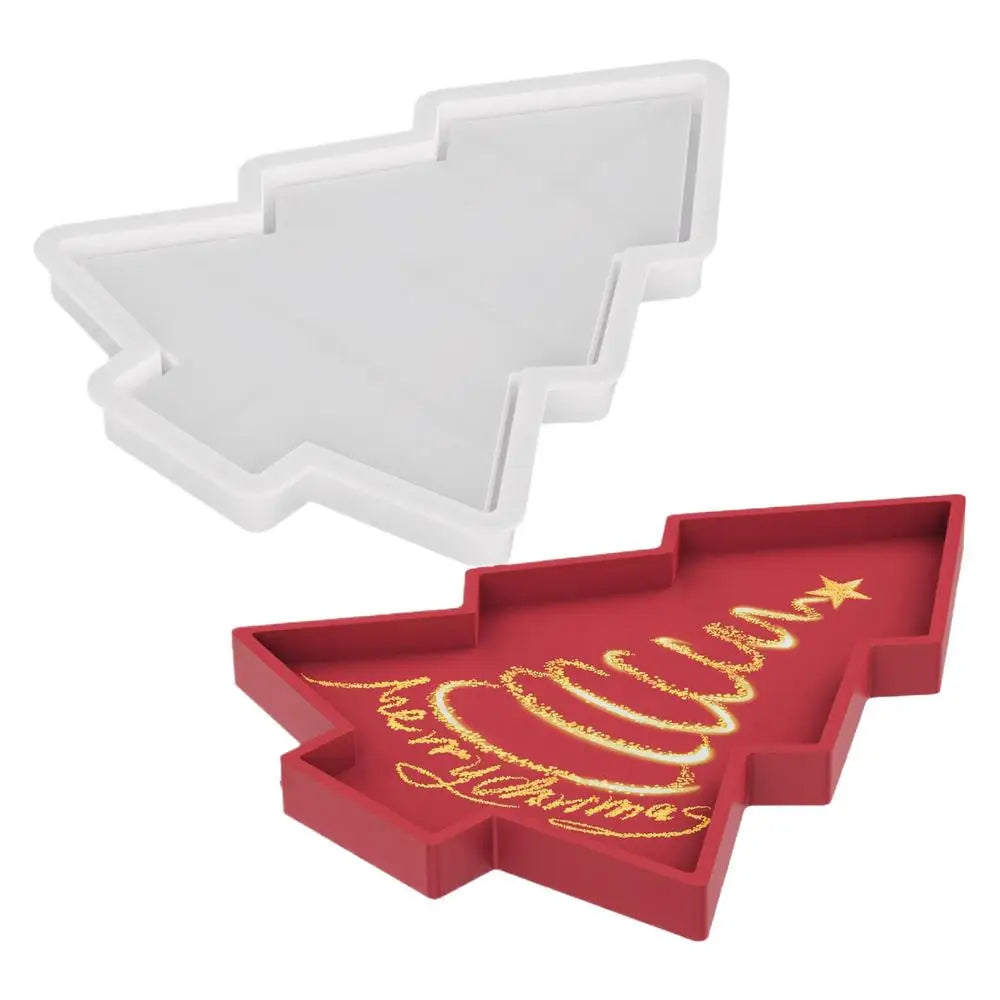 Silicone Christmas Molds 7 09x5 Tree Tray Mold Casting Mould Small