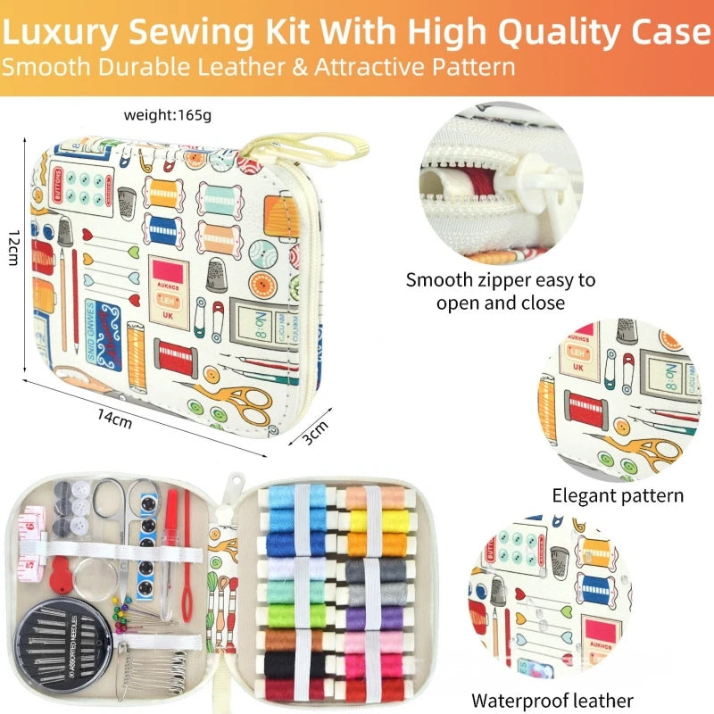 New Premium Sewing Supplies Set - Complete Sew Kit of Needle and Thread for Beginners Basic Home Hand Sewing Repair Kits Zpaxo