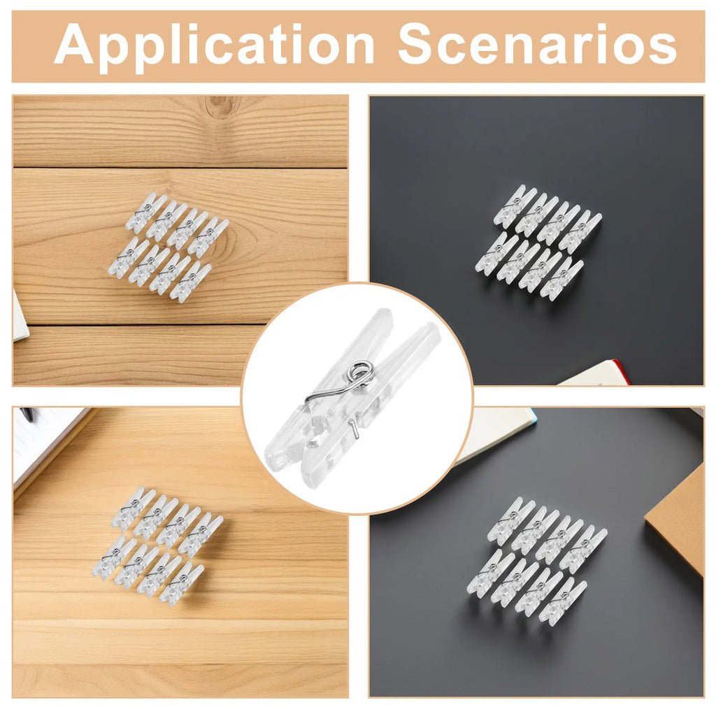 Spring Clothespins Mini Hanging Clips Premium Plastic Baby Outfits