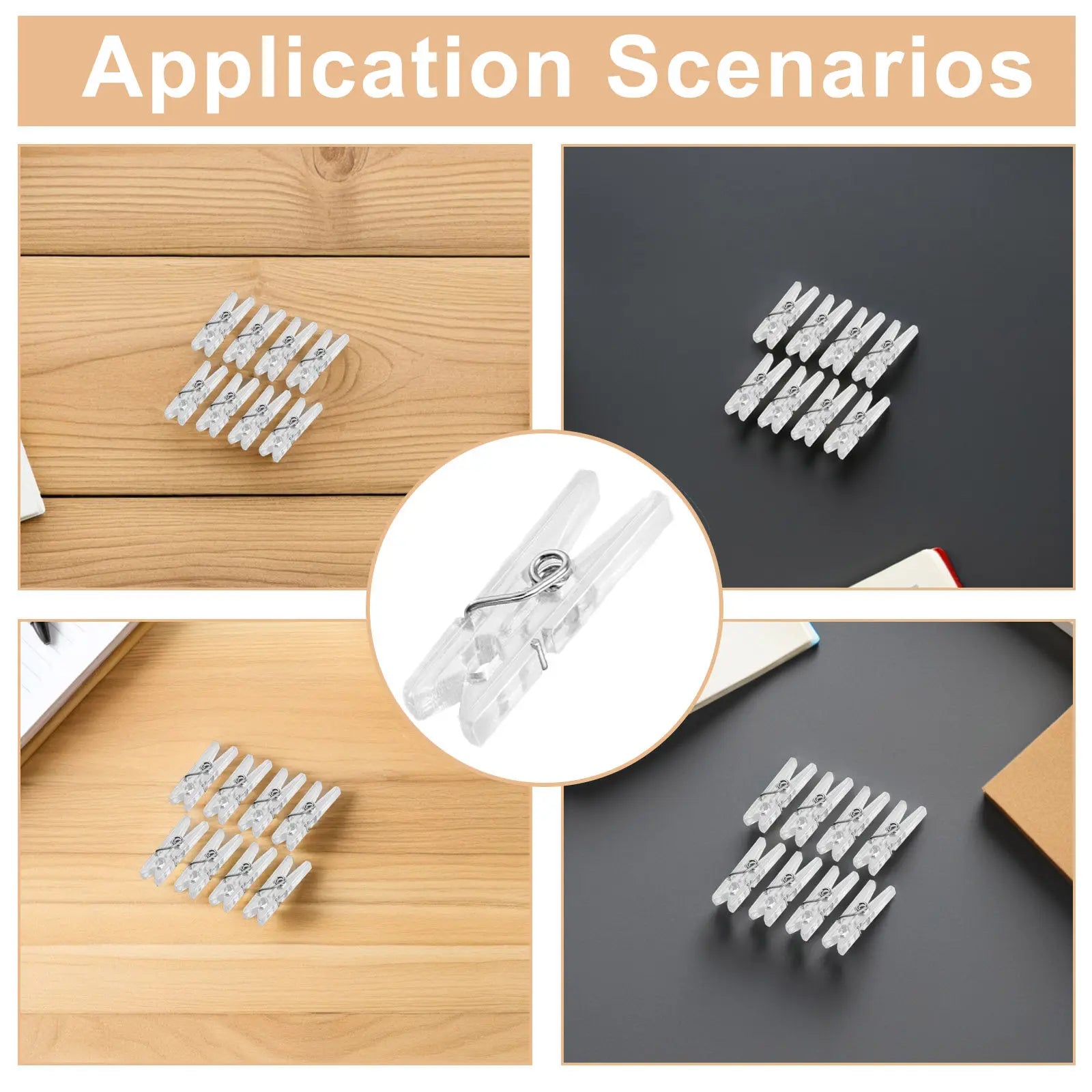 Spring Clothespins Mini Hanging Clips Premium Plastic Baby Outfits