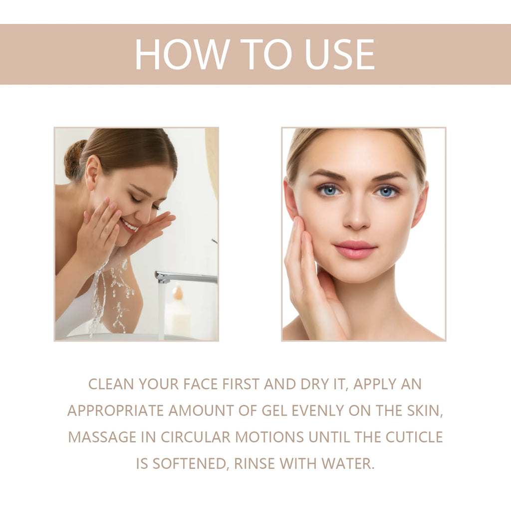 Exfoliating Gel Pore Shrinking Repair Redness Deep Cleansing Remove Dead Skin Dark Spot Brighten Moisturizer Peeling Face Scrub Zpaxo