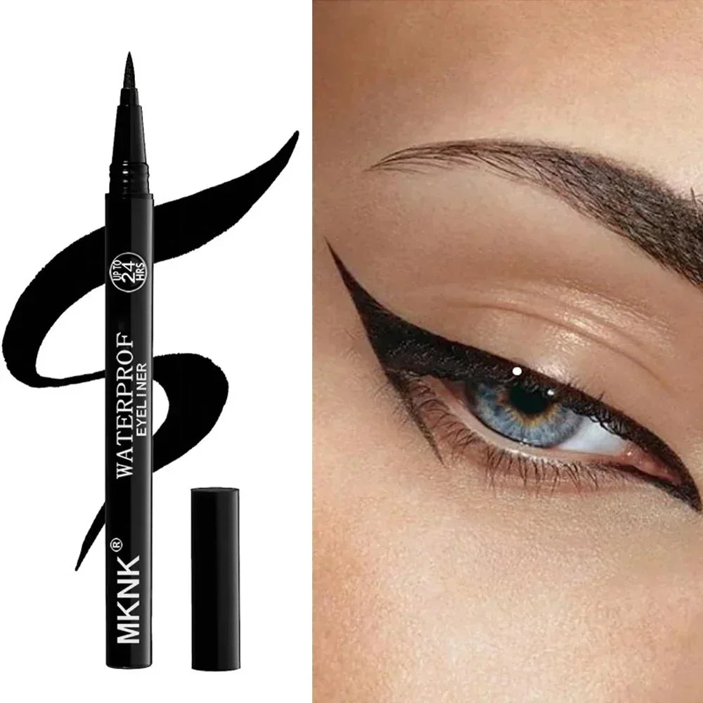 Black Fine Long Lasting Liquid Eyeliner Water Pen Waterproof Zpaxo