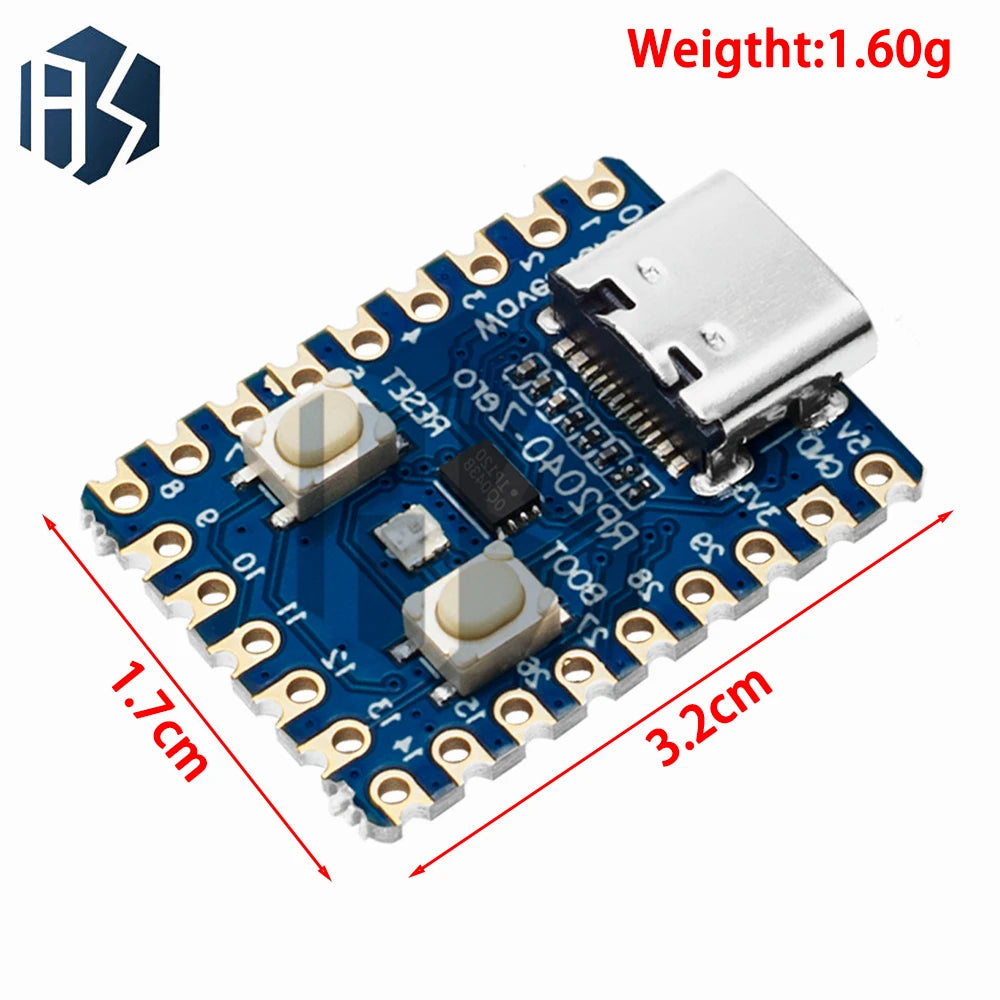 RP2040-Zero RP2040 For Raspberry Pi Microcontroller PICO Development Board Module Dual-core Cortex M0+ Processor 2MB Flash Zpaxo