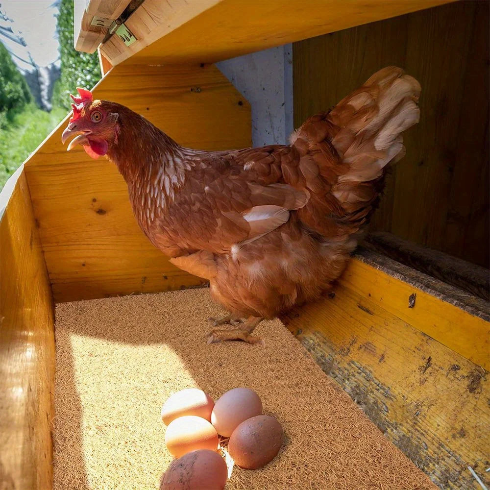 Eco-friendly Coconut Coir Palm Fiber Chicken Nesting Pads Reusable