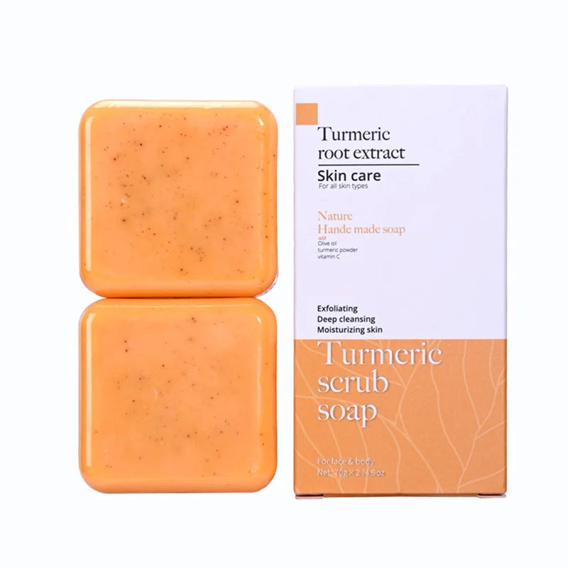 Turmeric Scrub Soap – Kojic Acid, Olive Oil Face & Body Bar Turmeric Scrub Soap Zpaxo