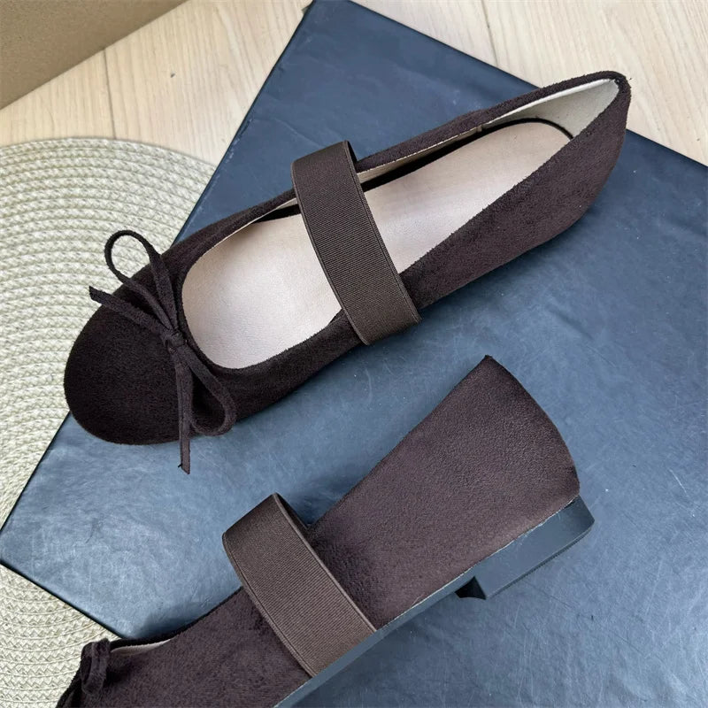 Retro Shallow Flat Shoes for Women 2025 New Spring Autumn Flat Ballet Skirt Mary Jane Shoes Loafers Women zapatillas mujer Zpaxo