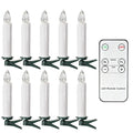 Battery Taper Candles Adjustable Safe Flickering Decor Flameless