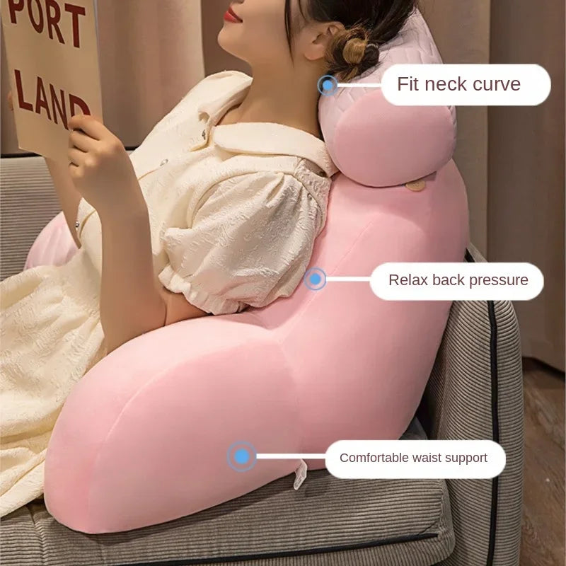 Warming Latex Headboard Cushion Soft Bag Waist Support Pillow Large