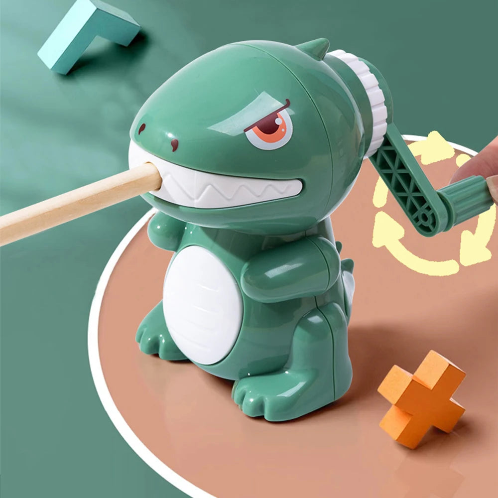 Dinosaur Pencil Sharpener Manual Cartoon Sharpener Fast Sharpening for Student Home Office School Zpaxo