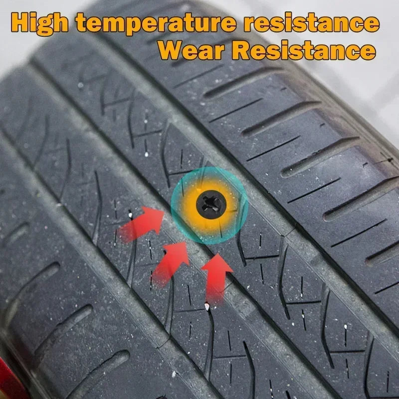 Universal Puncture Repair Car Motorcycle Tubeless Tires Rubber Screw Zpaxo